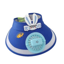 Zonneklephoedjes met ventilator, oplaadbare, verstelbare polyester outdoorzonnehoed voor kinderen