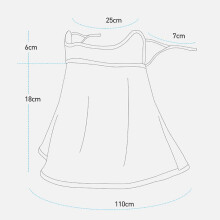 Ademend gezichtsmasker en nekbeschermer van ijzijde met zonbescherming, grijs, one size, geschikt voor autorijden in de zomer.