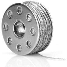 Fil à coudre conducteur 2 brins acier inoxydable 316L 15 m 14 Ω/m résistant 650C pour textiles intelligents
