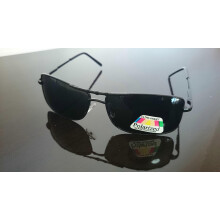 Herren-Sonnenbrille im Aviator-Stil mit polarisierten Gläsern, Metallrahmen, UV400-Schutz, Blendschutz und Schwindelschutz, zum Autofahren