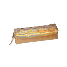 Pencil Case with Zipper Closure, Glitter Design for School Stationery Organization