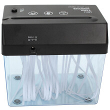 Mini destructora de papel eléctrica para oficina en casa, alimentada por USB, con abrecartas y caja de almacenamiento.