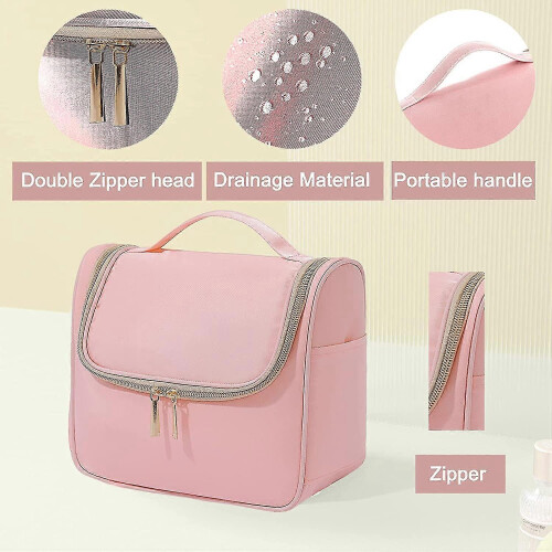 Large Capacity Hanging Toiletry Bag with Multiple Pockets for Travel 2