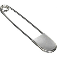 Lot de 10 épingles de sûreté robustes de 12,7 cm (5 pouces), en acier inoxydable, pour le linge, la toile et le cuir.