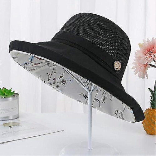 Women's Mesh Sun Hat with UPF Protection, Packable, Wide Brim, Chin Strap, Adjustable 1