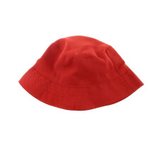 Kapelusz typu bucket unisex, dwustronny, czerwony, obwód głowy 58 cm, ochrona przed słońcem, do użytku na zewnątrz