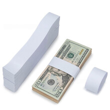 Geldbündel zur Aufbewahrung von Banknoten, 300 Stück, Papier-Geldscheinhüllen, 19 x 4 x 3 cm