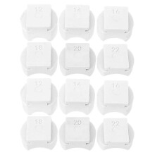 12 matrices de pliage d'anneaux en plastique compatibles avec les outils de fabrication de bijoux 26s (pièces de rechange)