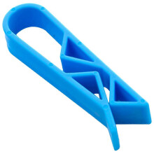 Vuilniszakklemmen, 24 stuks, blauw plastic, 5,5 x 1,5 x 1 cm, stevige bevestiging, compact formaat voor thuis, kantoor, keuken, hotel en restaurant.