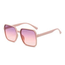 Gafas de sol rosas con montura cuadrada, protección UV, unisex, estilo retro, ideales para Halloween y cosplay.