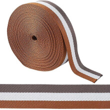 Ruban en polyester compatible avec les accessoires vestimentaires, couleur camel, 38 mm (1-1/2 pouce).
