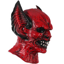 Halloween vleermuismasker van rood latex, griezelig hoofddeksel voor cosplayfeestjes