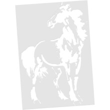 Pochoir en plastique pour peindre un cheval, modèle de dessin pour la décoration murale, de meubles et de tissus à faire soi-même.
