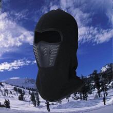 Sturmhaube Schwarz, Baumwollmischgewebe, Verstellbar, Kälteabweisend, Winddicht, Atmungsaktiv, für Outdoor-Aktivitäten wie Radfahren Skifahren