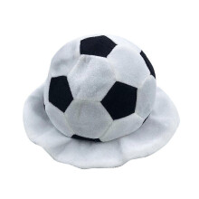 Flanelová čiapka v tvare futbalu pre futbalových fanúšikov, vhodná na karnevaly a cosplay kostýmy, unisex