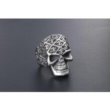 Edelstahl-Totenkopfring für Herren, Biker- und Hip-Hop-Schmuck SA457Aiekcov