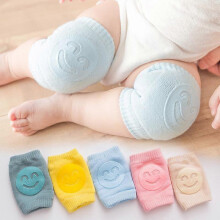 Baby-Knieschoner für krabbelnde Babys von 0-3 Jahren, rutschfeste, weiche Baumwoll-Beinwärmer in Rosa, Grün, Blau, Gelb und Khaki