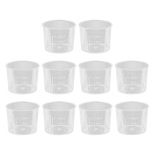 Messbecher-Set, 10er-Packung, 15 ml transparente PP-Becher zum Mischen von Epoxidharz, für die Schmuckherstellung und zum Wachsen