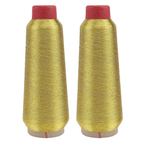 2 Rolls Reflective Glitter Embroidery Thread Kit for Machine Sewing DIY Craft 1