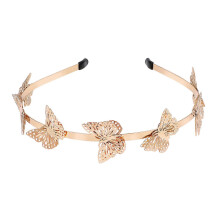 Serre-tête papillons, en alliage doré, pour photos de mariage, fêtes et événements.