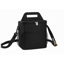 Borsa termica isolante per il pranzo, borsa frigo portatile da 9 litri a prova di perdite con scomparti multipli, due opzioni di trasporto