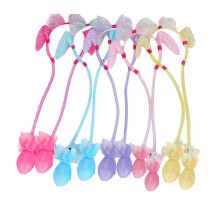 Serre-tête, oreilles mobiles, lumières LED, plastique, 45-50 cm, couleur aléatoire, pour fêtes Halloween Noël
