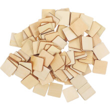 Holzquadrate zum Basteln, unbehandelte Holzblöcke zum Bemalen und für DIY-Projekte