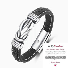 Herren-Lederarmband als inspirierendes Geburtstagsgeschenk für Sohn oder Enkel