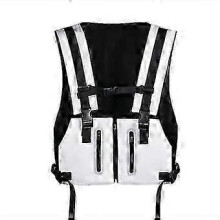 Men's Cycling Chest Harness Bag with Reflective Strips, Adjustable Shoulder Straps
