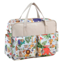 Waterproof Crossbody Nappy Bag Large Capacity Multi-Pocket Organizer Lightweight Baby Diaper Bag