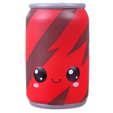 Jouet anti-stress en forme de canette de cola, mousse PU à remontée lente, rouge, pour enfants et adultes