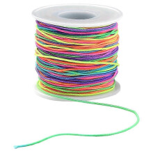 Cordon élastique pour la création de bijoux et bracelets (3 rouleaux) en polyester, idéal pour les loisirs créatifs.