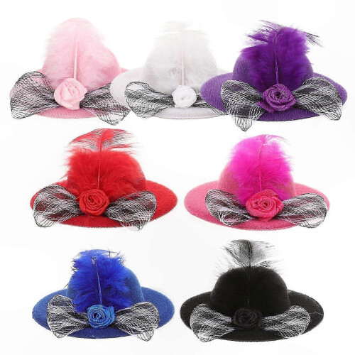 DIY Mini Hat Craft Set for Dolls, 6-Pack Polyester Decorative Accessories