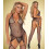 Body da donna senza maniche, in nylon nero. 5