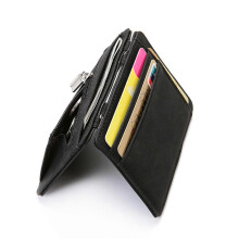 Puzdro na kreditné karty, tenké zabezpečenie s RFID blokovaním, minimalistický tenký dizajn s napínacím hardvérom