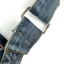Vintage Japanse Harajuku denim schoudertas voor dames, grote capaciteit, zwart/blauw