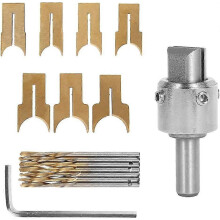 Lot de 16 forets à perles en bois, 7 tailles (14-25 mm), fraises concaves en carbure, outils de menuiserie pour la fabrication de perles en bois.
