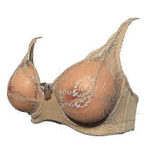 Soutien-gorge à poches pour prothèses mammaires en silicone 90D couleur chair acrylique, convalescence après mastectomie, travestis et cosplay