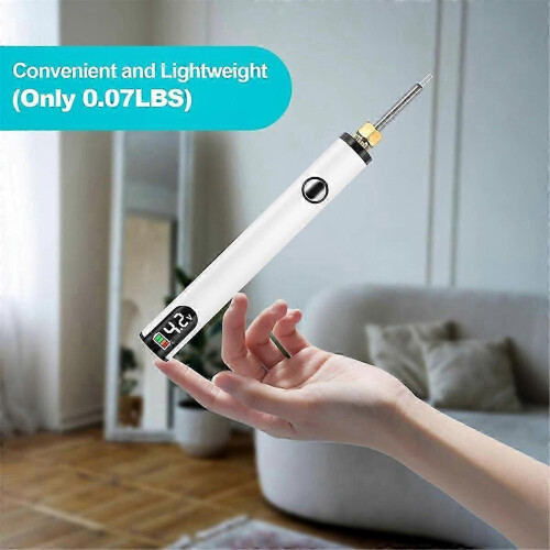 Rechargeable Thread Zapper Tool for Jewelry Making, Leather Crafting, Sewing with LCD Display 2