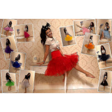 Retro Underskirt 26" Knee Length Petticoat for Vintage Swing Skirts Full Poof