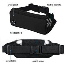 Running Waist Bag, 2 Pockets, for