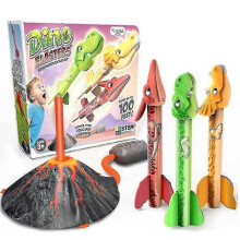 (Not Equipped) Children's Cartoon Dinosaur Launcher Toy Rugged Durable Launching Toys High Altitude Launching Flying Toy
