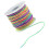Jewelry Making Cord Elastic Bracelet String 3 Rolls Polyester DIY Craft Thread 4