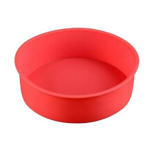 Runde Silikon-Kuchenform, 17 cm, spülmaschinenfest, korrosionsbeständig