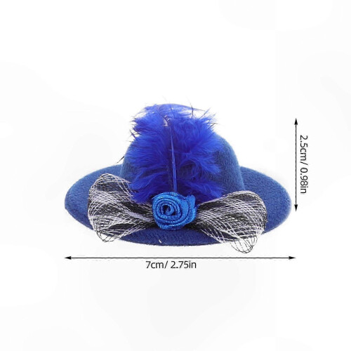DIY Mini Hat Craft Set for Dolls, 6-Pack Polyester Decorative Accessories 1