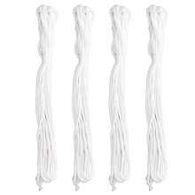 Corde de coton à arrosage automatique, lot de 4, 10 m de long et 4 mm de diamètre, pour plantes en pot d'intérieur et d'extérieur (hydroponie).