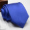 Men's Satin Tie Set, Blue Solid Color, 3 Inch Width 57 Inch Length 2