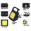 Multifunctional Keychain Emergency Light 500LM USB C Rechargeable Magnetic Flashlight 4