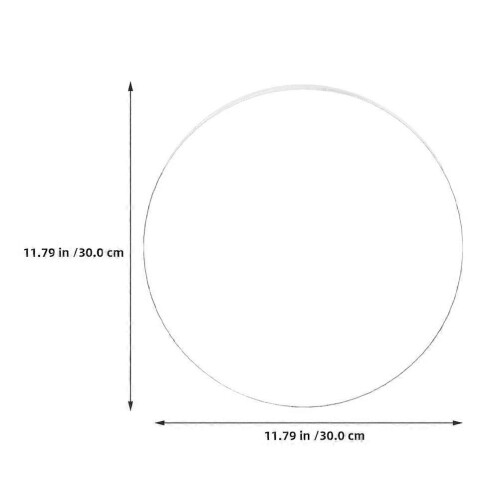 Round Acrylic Sheet Circle Clear 30cm Diameter 3mm Thick for DIY Craft Frame 1