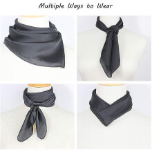 Pure Silk Square Scarf, Natural Mulberry Silk, 70x70cm Lightweight, for Women Hair Neck Decor Clothing Bags